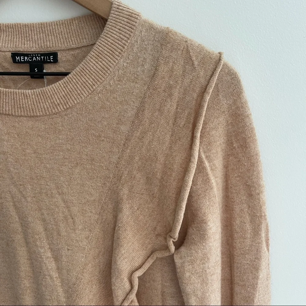 NWT Ruffle Front Crewneck Sweater